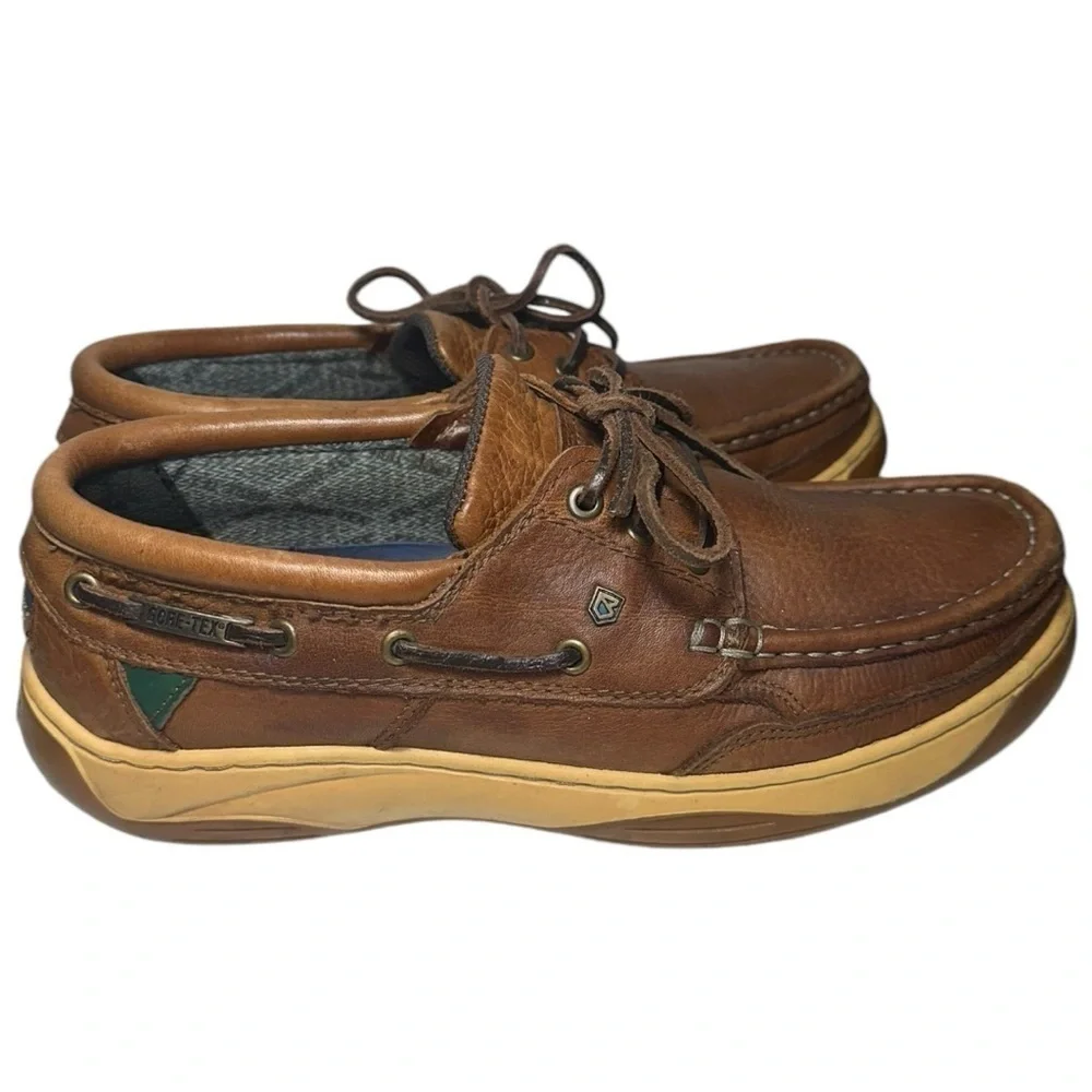 Dubarry of Ireland Men’s Size 7.5 Brown Leather Casual Gore-Tex Boat Deck Shoes